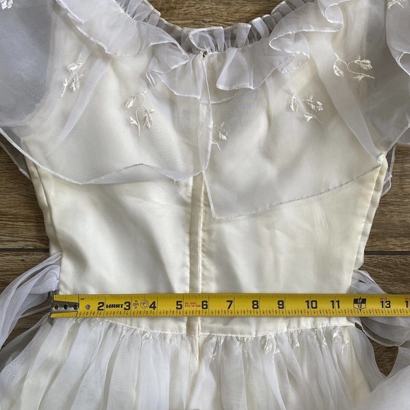 Vtg Gunne Sax Bridal Dress Victorian Lace McClintock - Picture 6 of 16